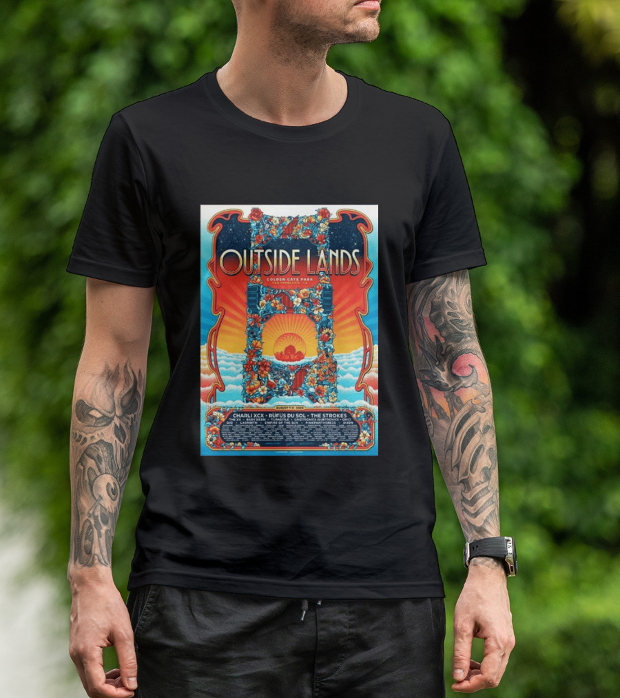 Babymetal LuckyFes'26 Quick Dry 8 Outside Lands Golden Gate Park August 11 To 13 2023 Charli XCX Rufus Du Sol The Strokes T-Shirt