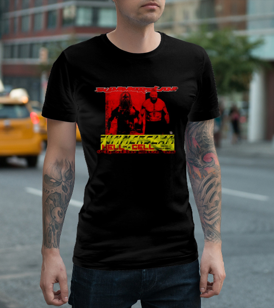 SummerSlam Hell In A Cell Brock Lesnar Oba Femi Cheatin Snakez T-Shirt