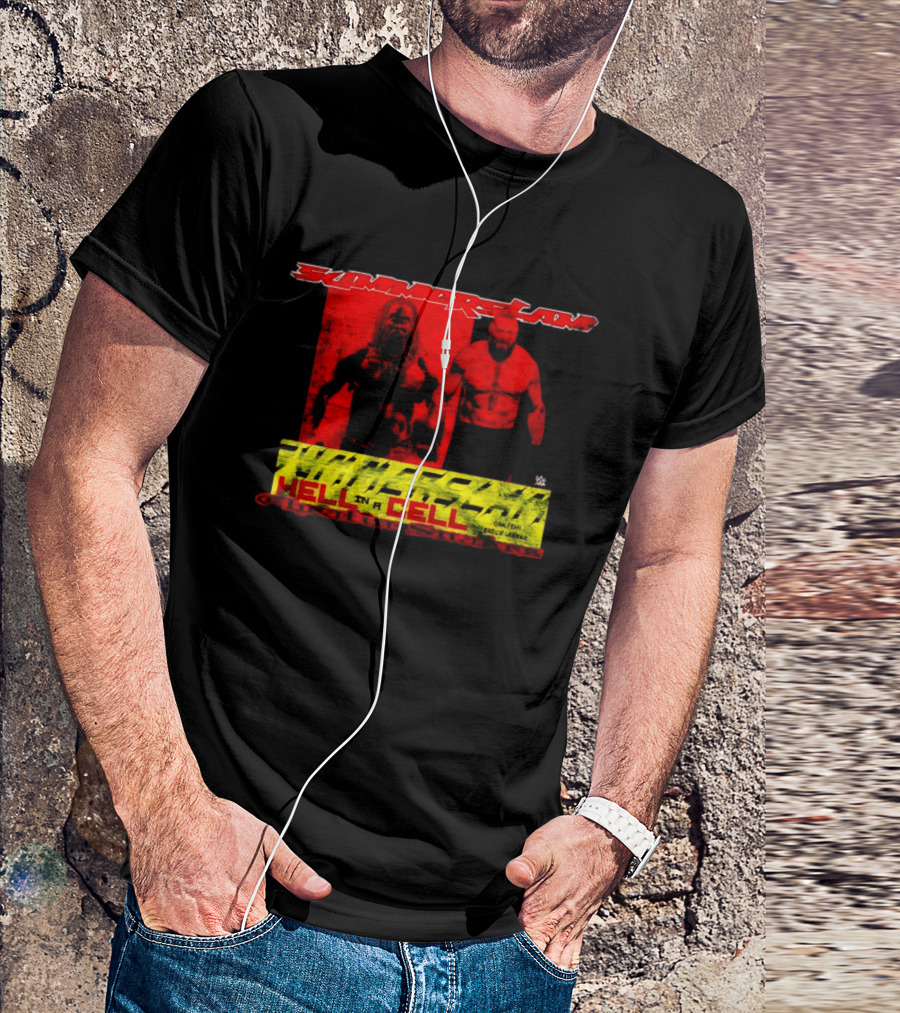 SummerSlam Hell In A Cell Brock Lesnar Oba Femi Cheatin Snakez T-Shirt