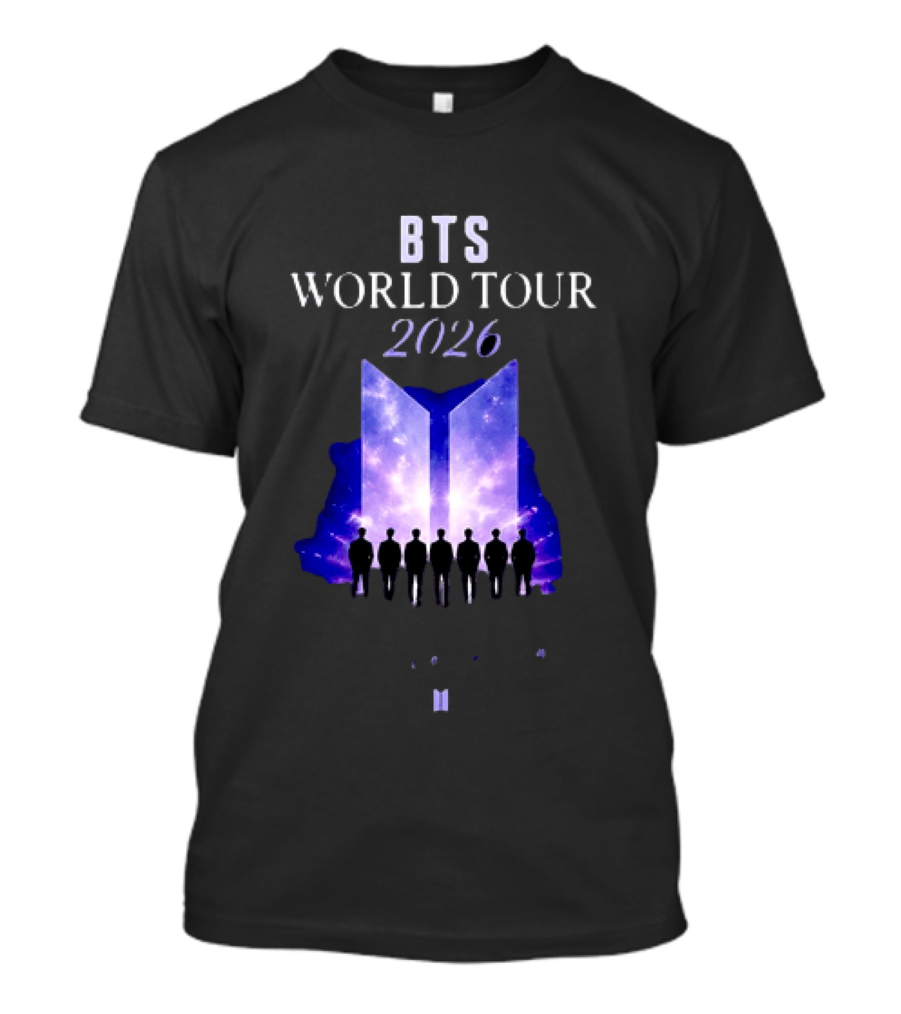 BTS World Tour 2026 Forever We Are Young Concert Silhouettes Galaxy T-Shirt