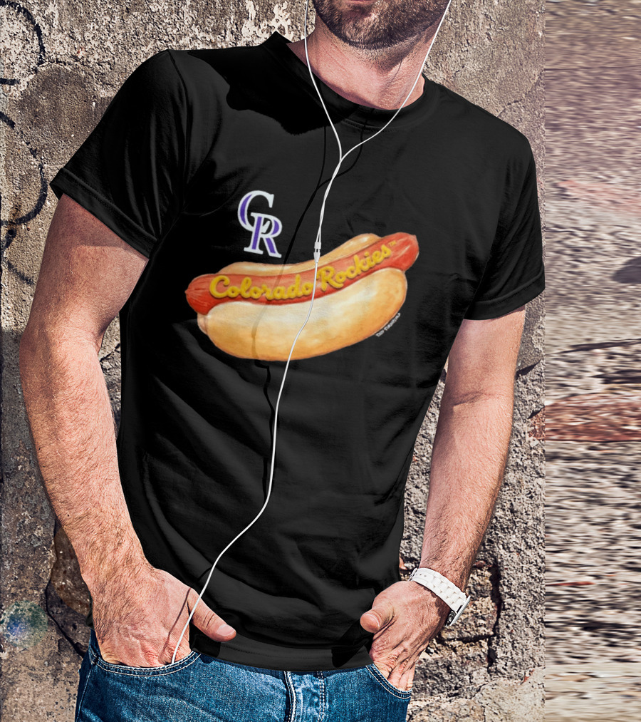 Colorado Rockies Hot Dog Tiny Turnip Women's T-Shirt