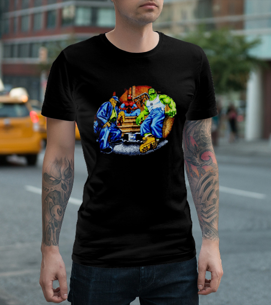 Marvel The Thing Spider Man Hulk Hip Hop T-Shirt