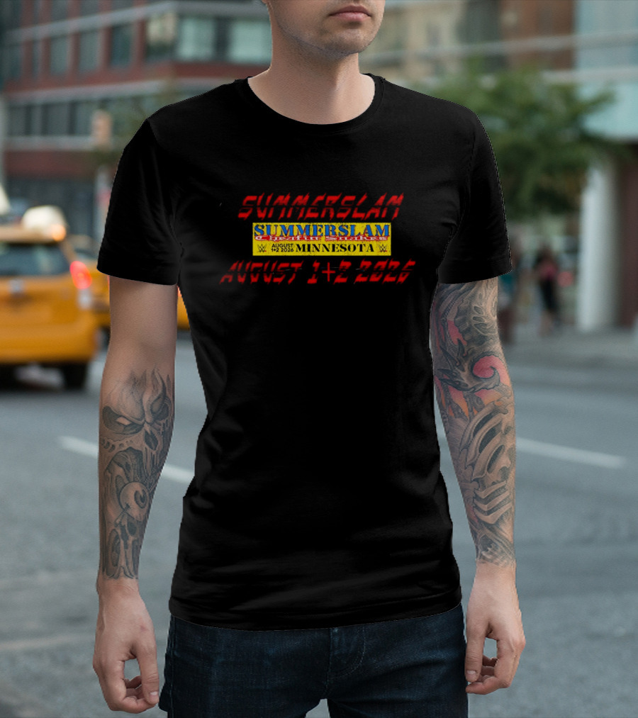WWE SummerSlam Cattle Stakes Minnesota August 1 2 2026 T-Shirt