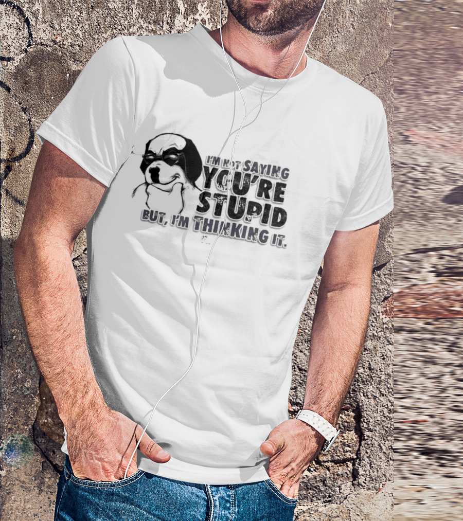 Big Dog I'm Smiling You're Stupid Thinking It Wile E Coyote Oversized T-Shirt