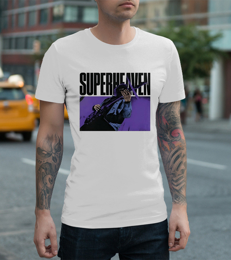 Superheaven Guitarist Performance Alternative Rock Purple Aesthetic T-Shirt