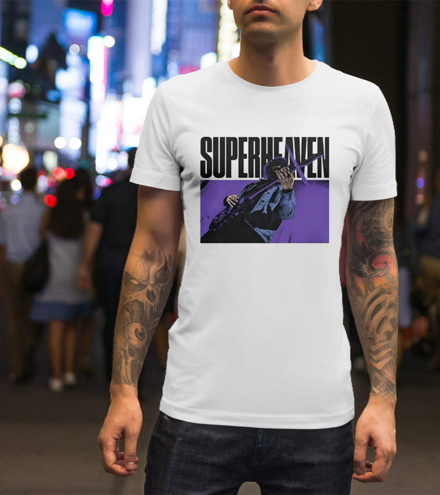 Superheaven Guitarist Performance Alternative Rock Purple Aesthetic T-Shirt