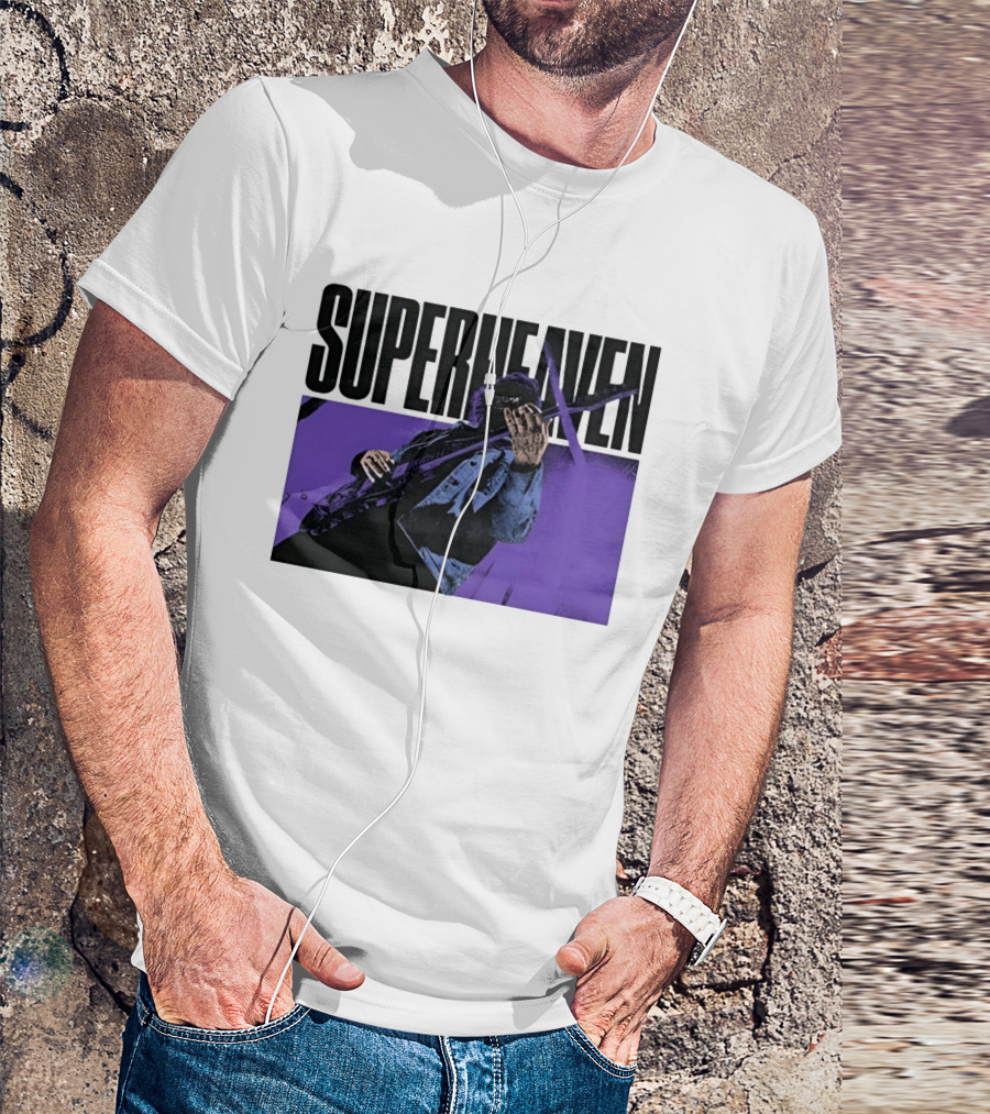 Superheaven Guitarist Performance Alternative Rock Purple Aesthetic T-Shirt