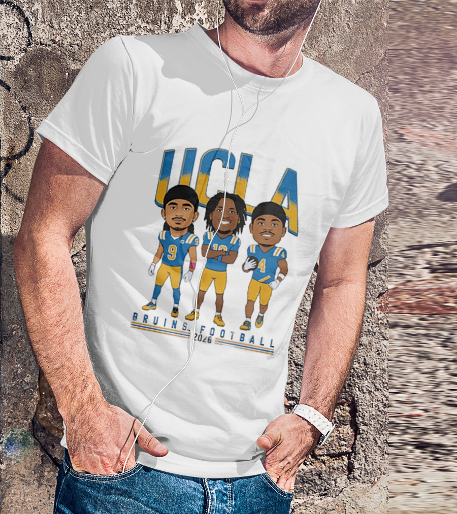 UCLA Bruins Football 2026 Players Cartoon Characters T-Shirt
