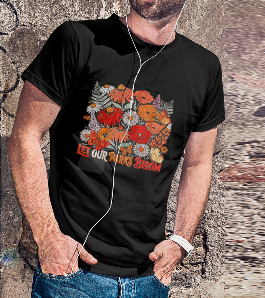 Let Our Parks Bloom Wildflower 63 National Parks T-Shirt