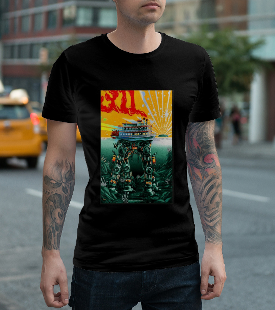 311 Kansas City MO 2026 Steamboat Robot T-Shirt
