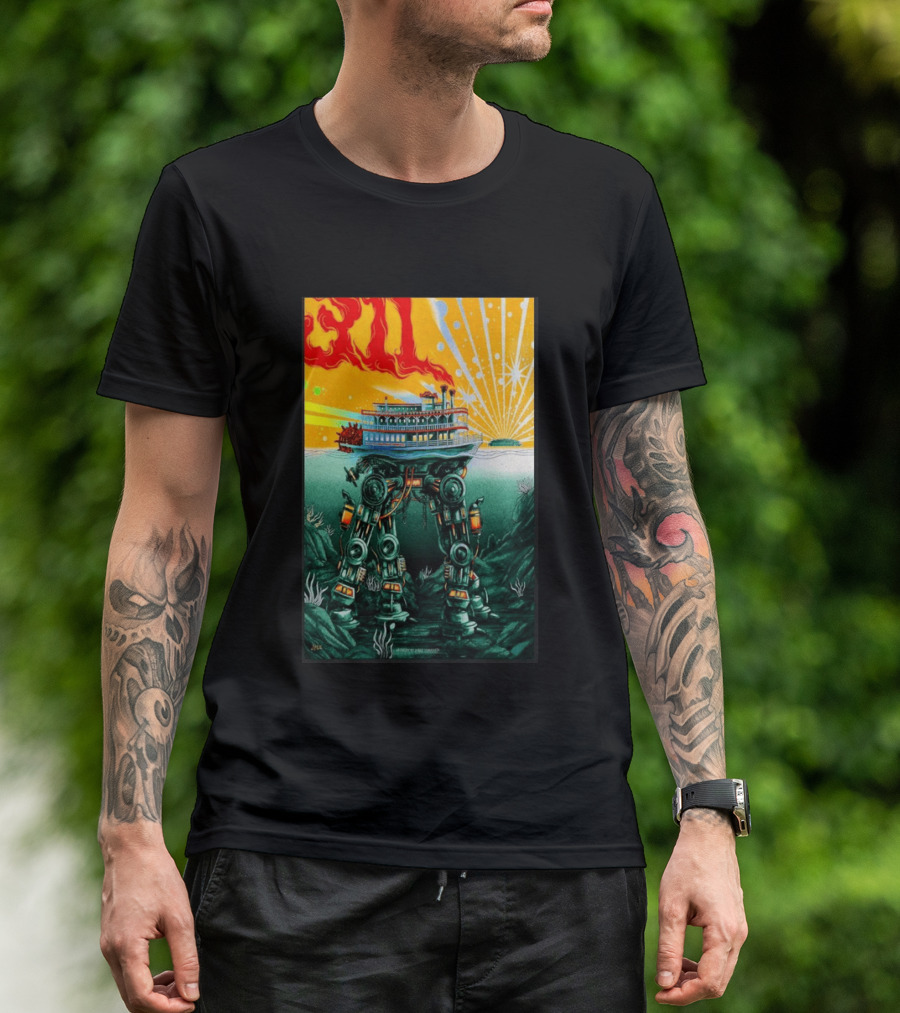 311 Kansas City MO 2026 Steamboat Robot T-Shirt