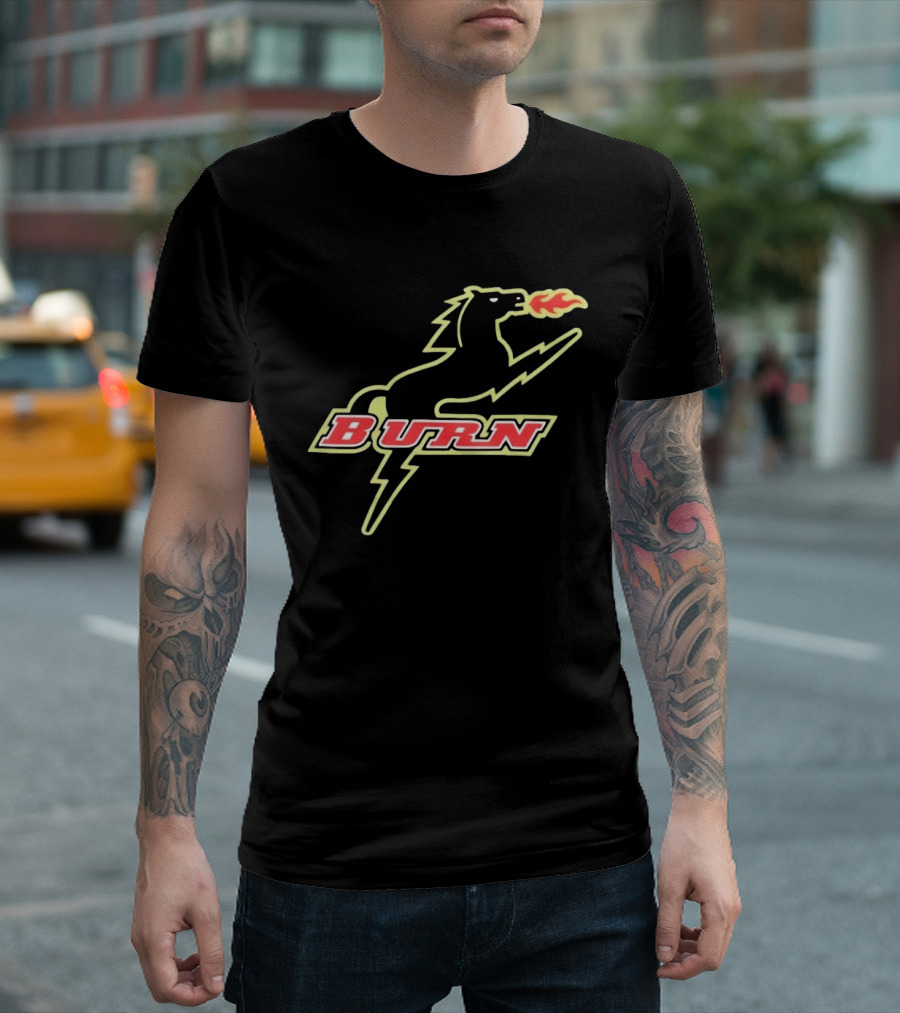 Burn Fire Breathing Horse Team T-Shirt