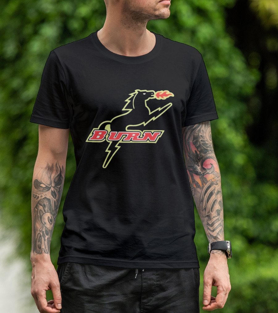 Burn Fire Breathing Horse Team T-Shirt
