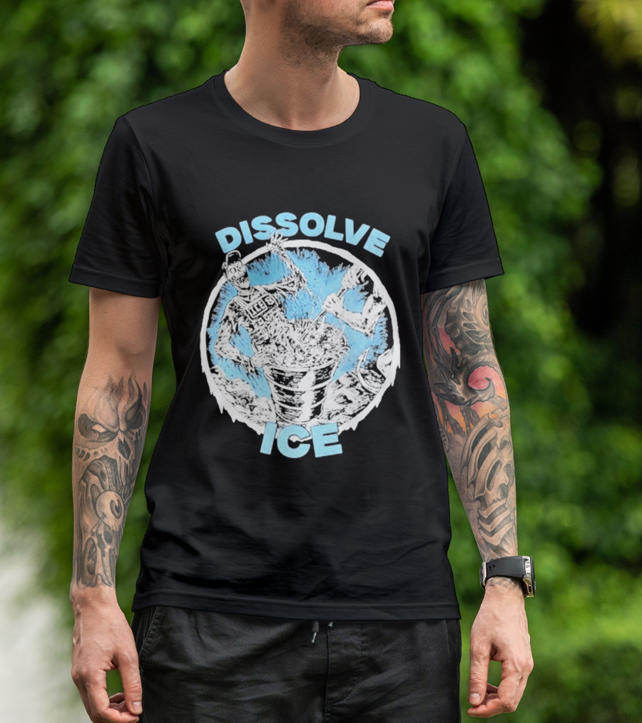 Dissolve Ice Undead Horror Bucket Stirring 2026 T-Shirt