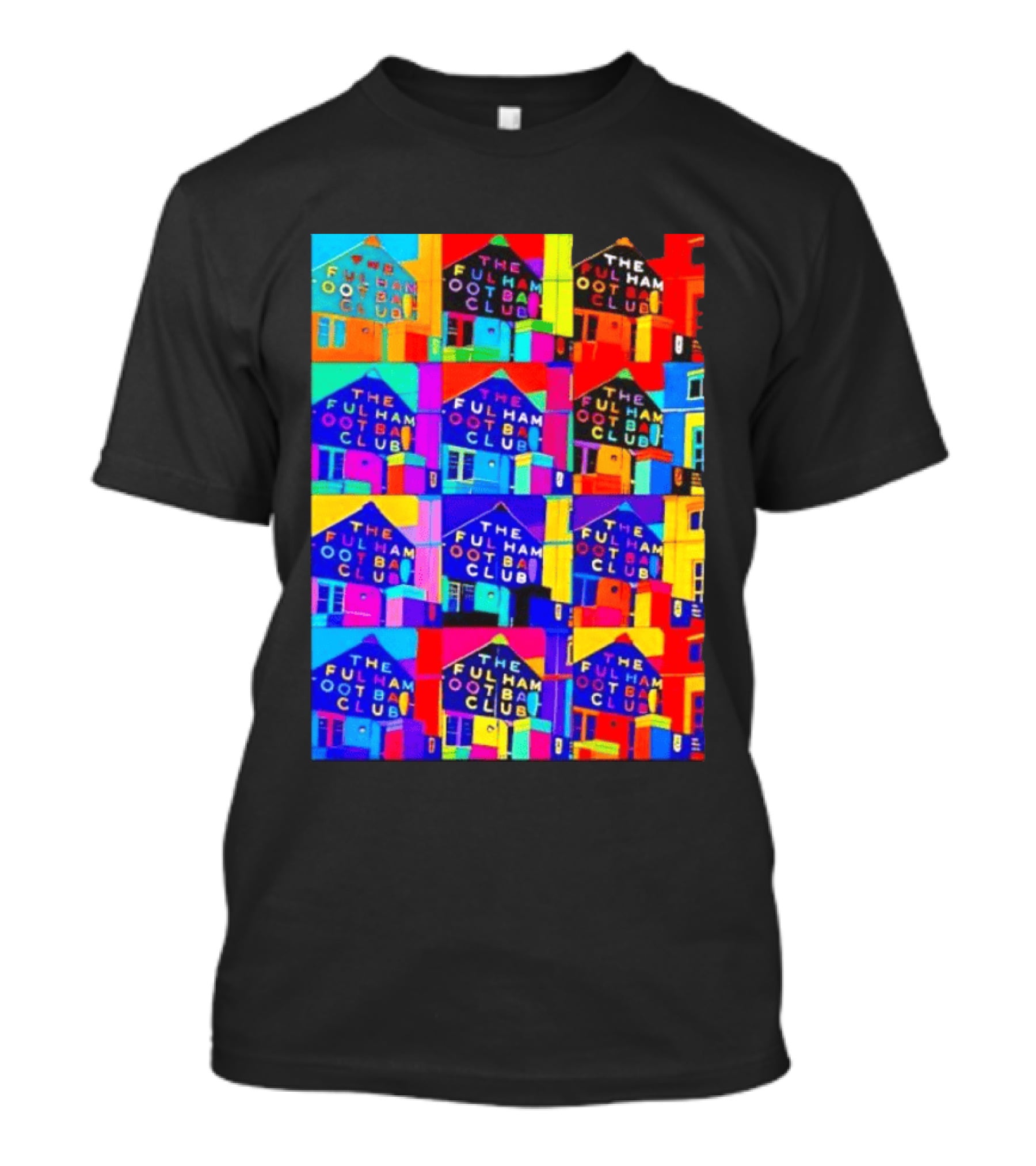 The Fulham Football Club Pop Art Craven Cottage T-Shirt