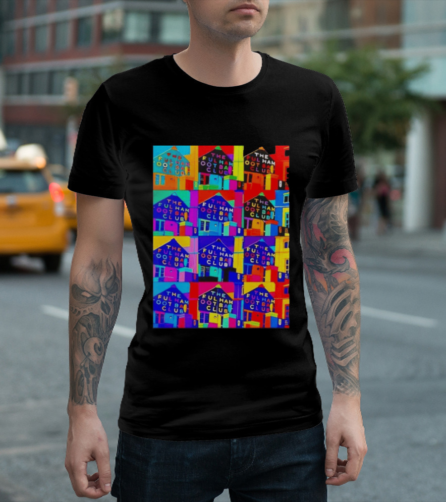 The Fulham Football Club Pop Art Craven Cottage T-Shirt