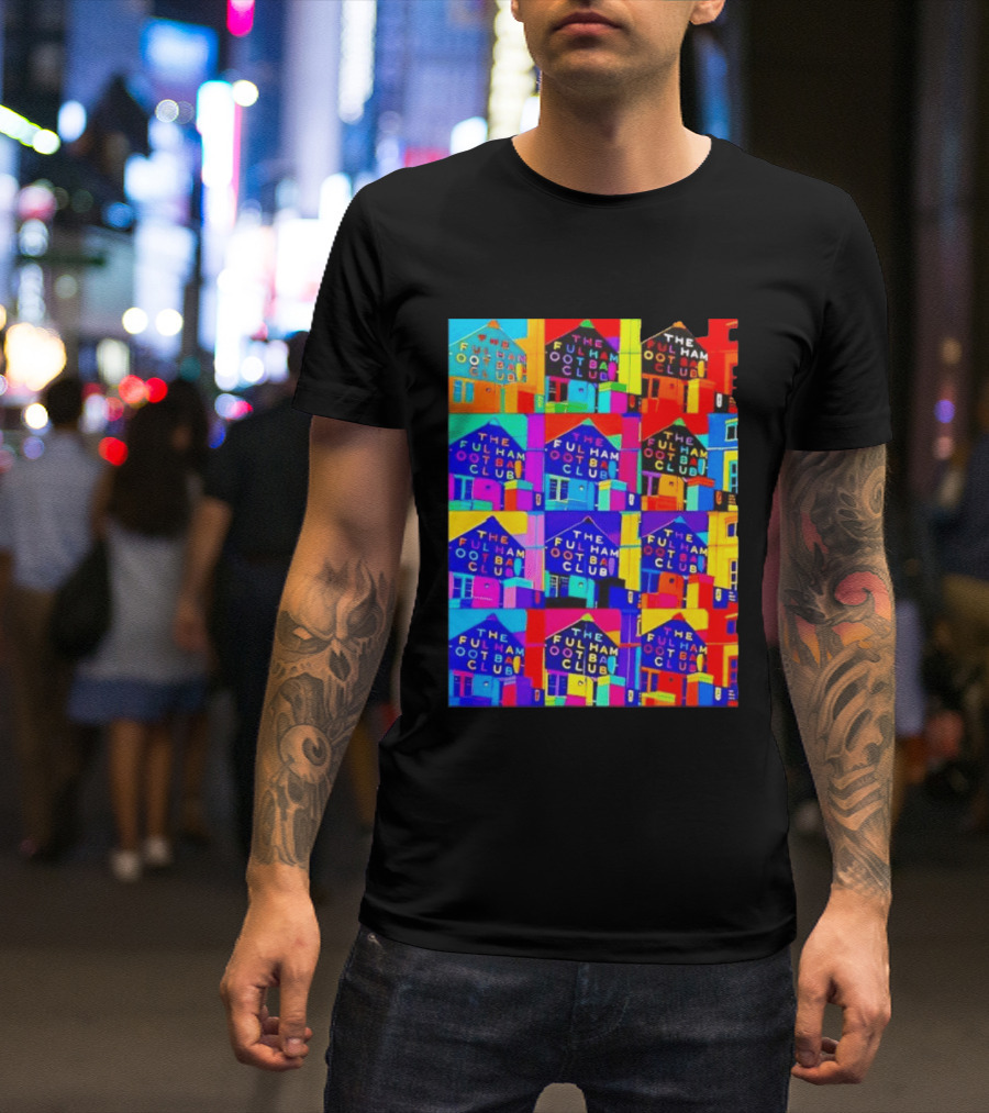The Fulham Football Club Pop Art Craven Cottage T-Shirt