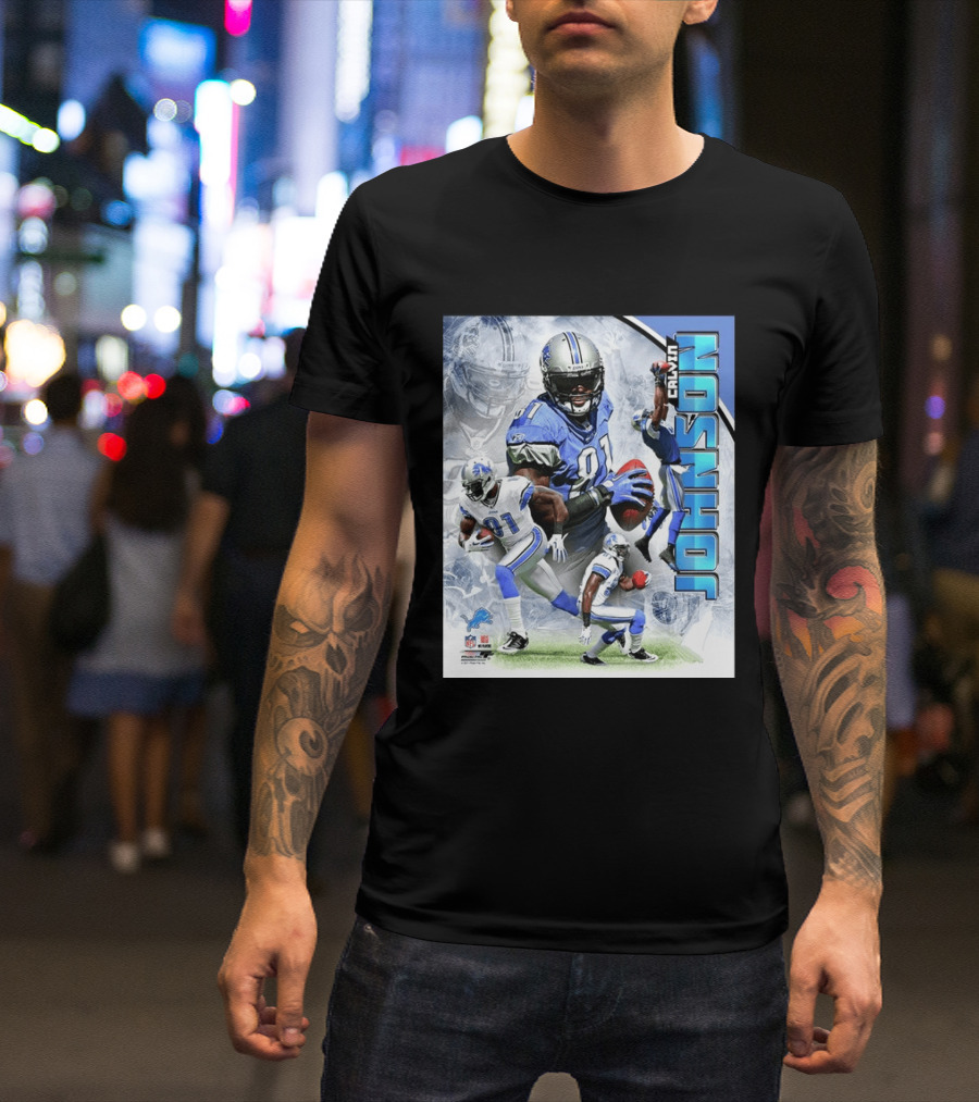 Calvin Johnson Detroit Lions NFL Football Superstar T-Shirt