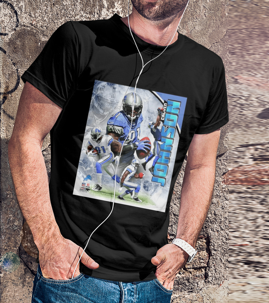 Calvin Johnson Detroit Lions NFL Football Superstar T-Shirt