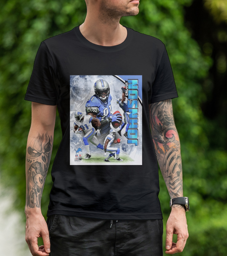 Calvin Johnson Detroit Lions NFL Football Superstar T-Shirt