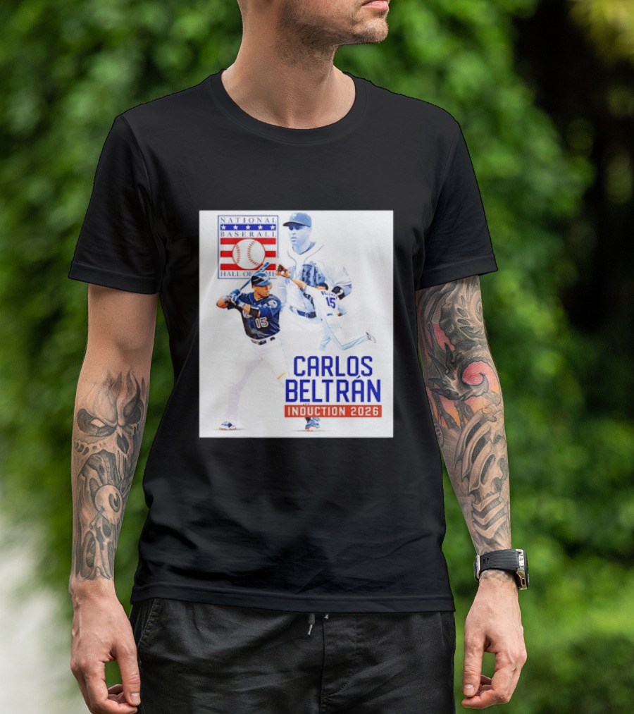 Carlos Beltran National Baseball Hall Of Fame Induction 2026 T-Shirt