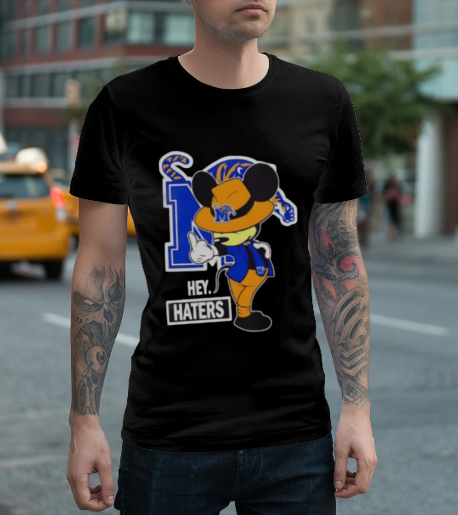 Mickey Hey Haters Memphis Tigers Football Fan T-Shirt
