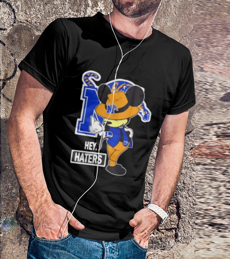 Mickey Hey Haters Memphis Tigers Football Fan T-Shirt