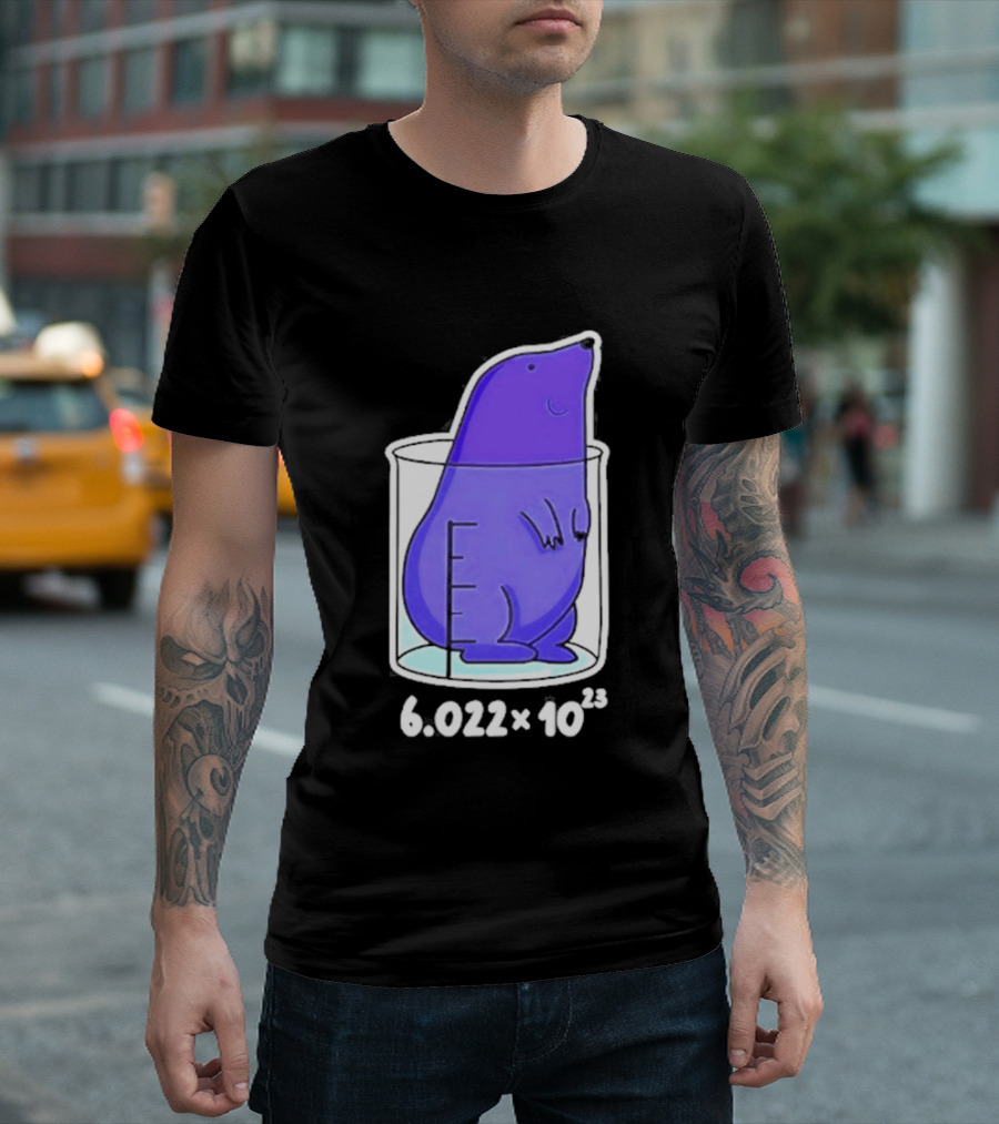 Mole 6.022 X 10²³ Avogadro Chemistry Beaker T-Shirt