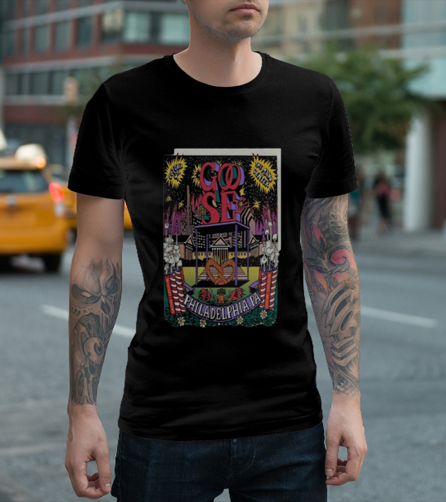 Goose Philadelphia Pa October 4 2025 Td Pavilion At The Mann Concert Event T-Shirt