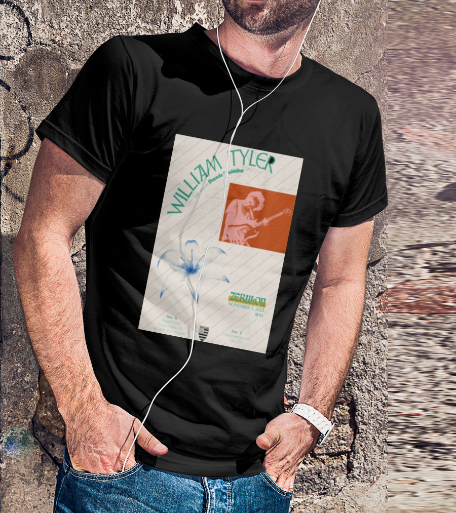 William Tyler Shazhad Shashidhar Zebulon California Concert November 5 6 7 2025 Mohave Gold Ojai Underground T-Shirt