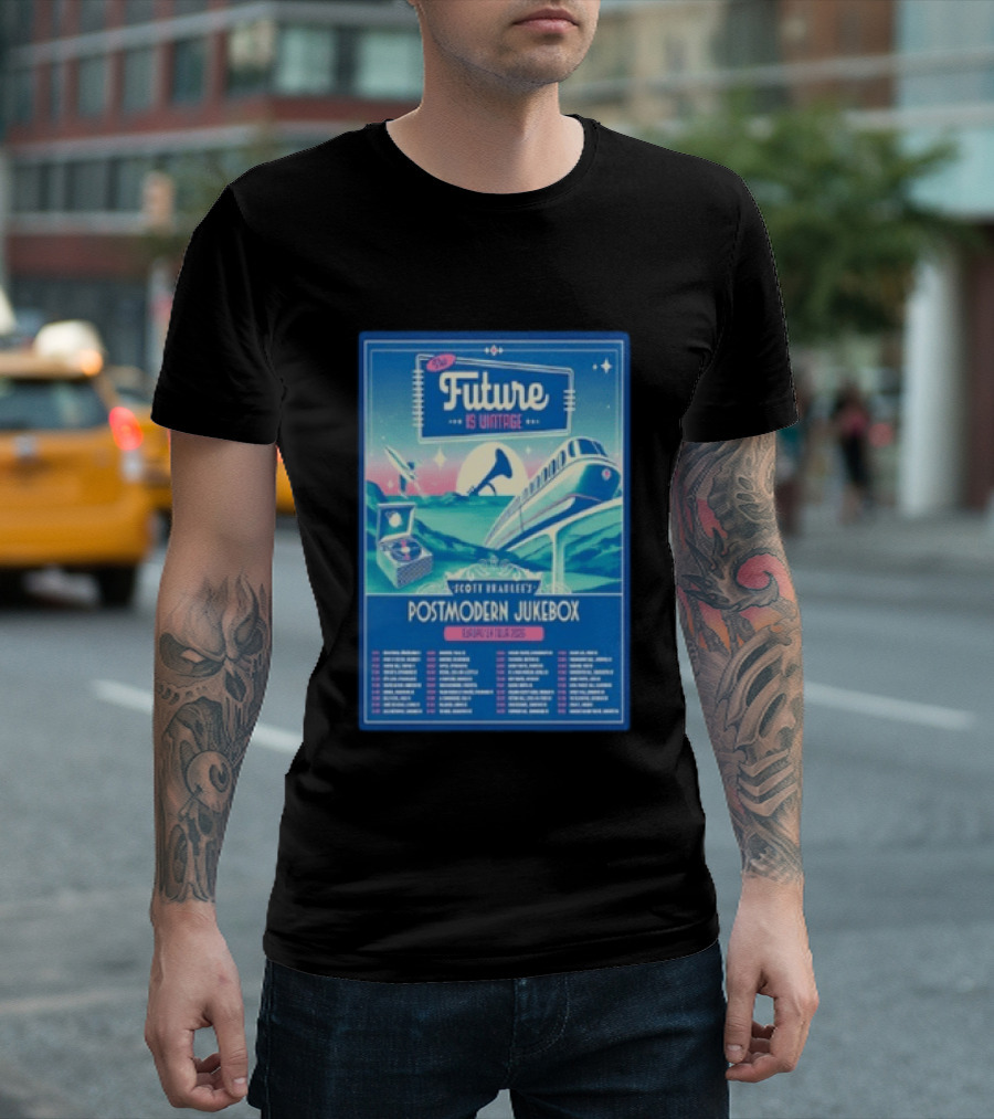 Future Is Vintage Scott Bradlee's Postmodern Jukebox Europe UK Tour 2026 T-Shirt