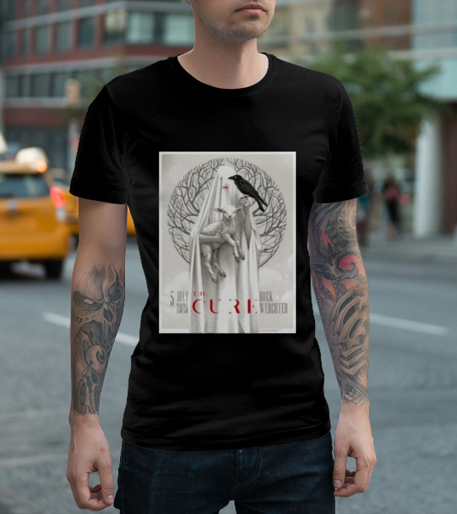 5 July 2026 The Cure Rock Werchter Raven And Lamb T-Shirt