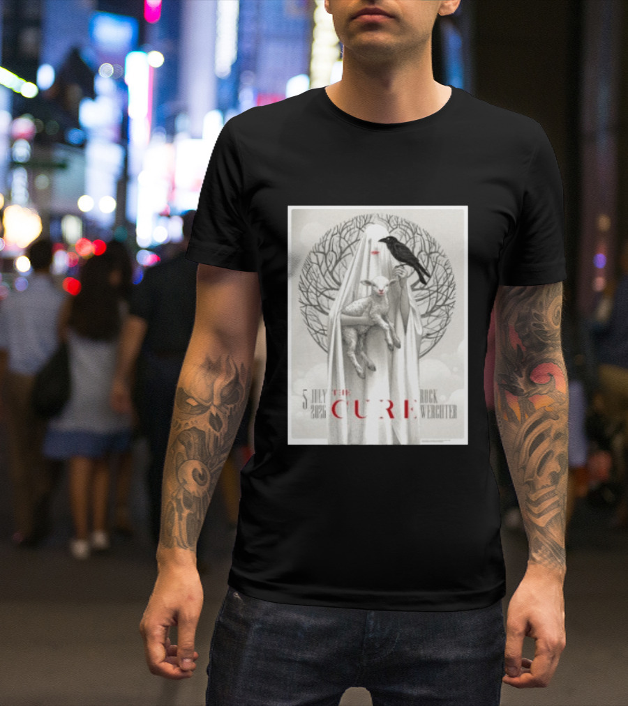 5 July 2026 The Cure Rock Werchter Raven And Lamb T-Shirt