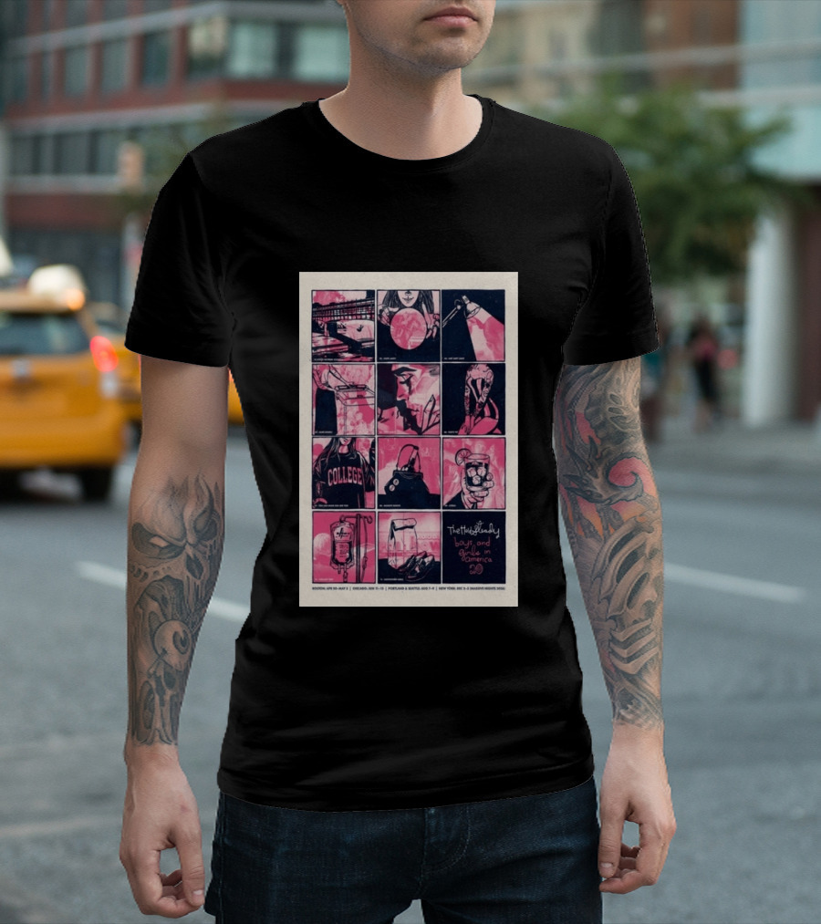 The Hold Steady Boys And Girls In America Tour 2026 Boston Chicago Portland Seattle New York T-Shirt