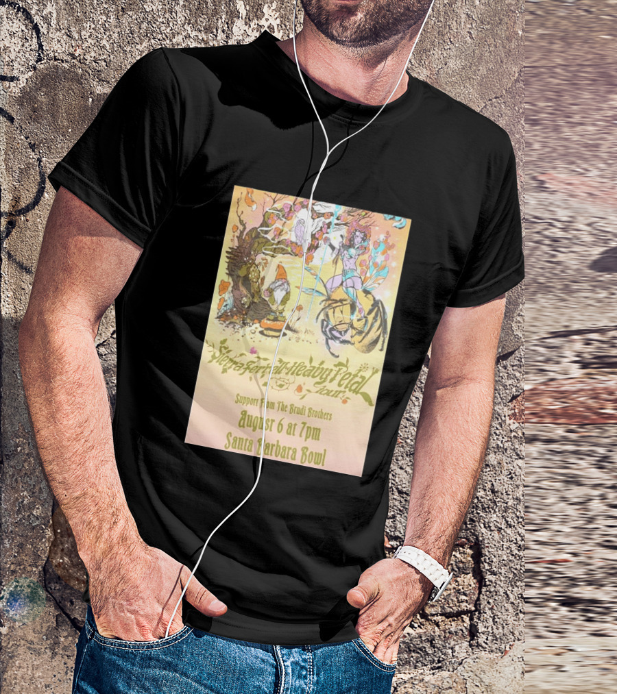 Sierra Ferrell Heavy Petal Tour Brudi Brothers Support August 6 Santa Barbara Bowl T-Shirt