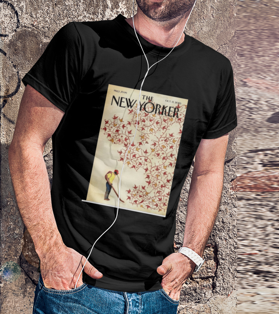The New Yorker October 13 2025 Brian Stauffer Winds Of Change Vintage Cover T-Shirt