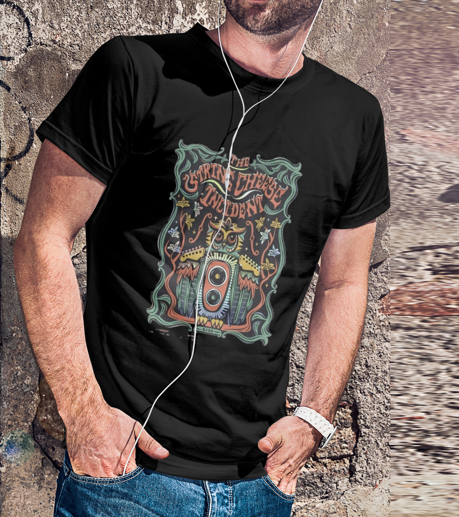 The String Cheese Incident Tour 2026 Owl Speaker T-Shirt