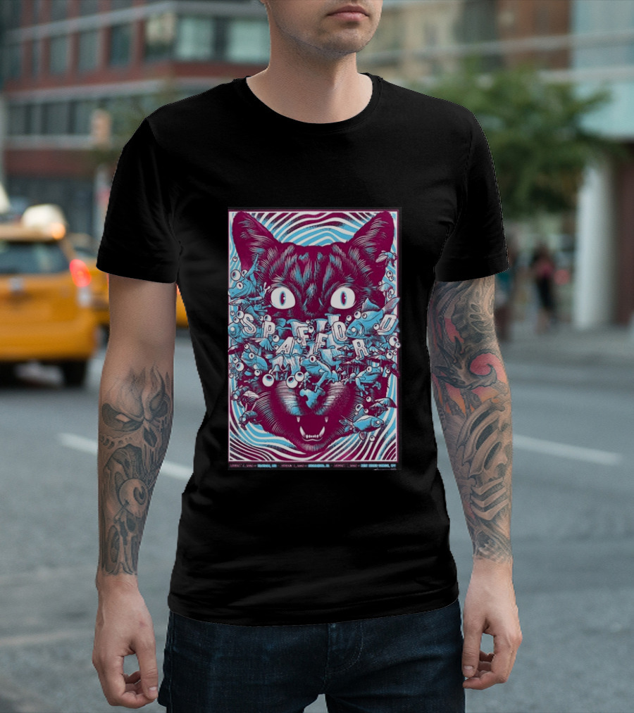 Spafford Richmond Virginia Tour Aug 6 2026 Cat Eyes And Fish T-Shirt