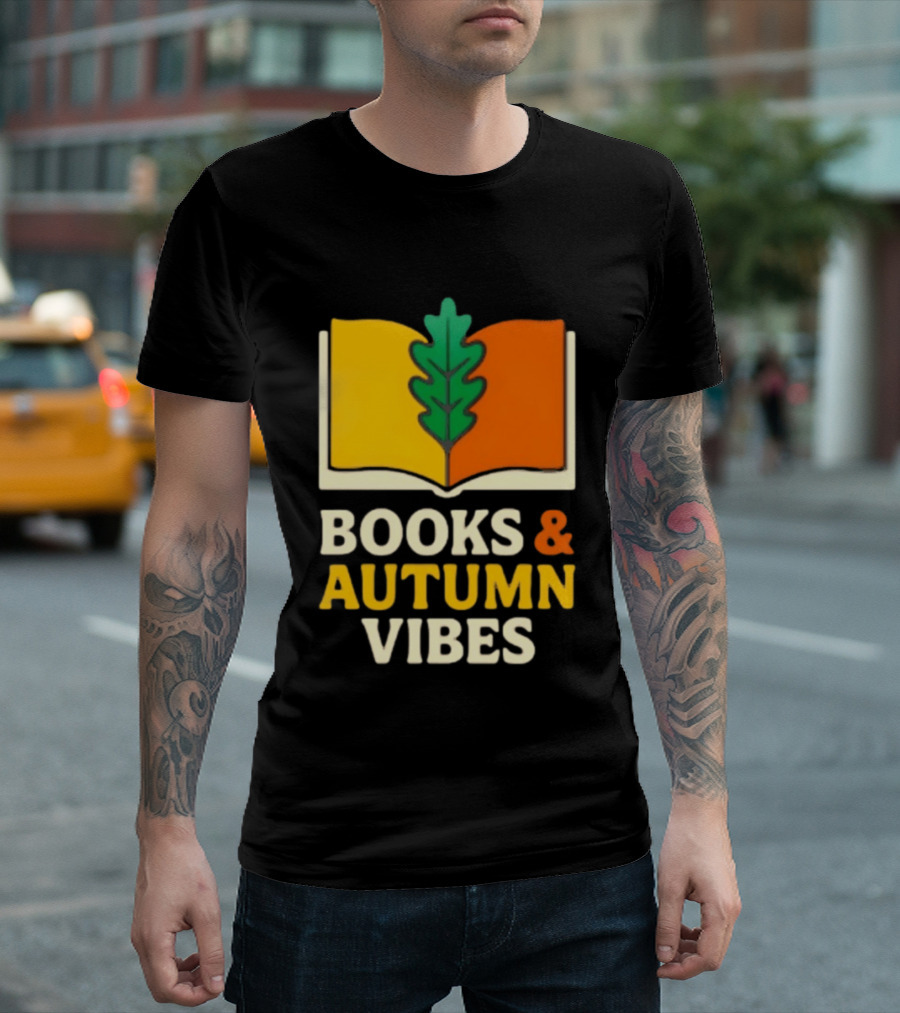 Books And Autumn Vibes Cozy Reading Season T-Shirt