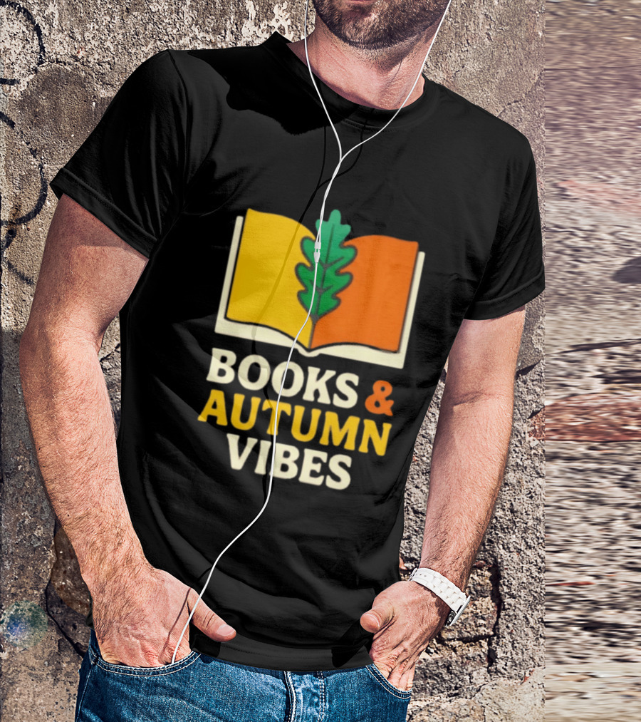 Books And Autumn Vibes Cozy Reading Season T-Shirt