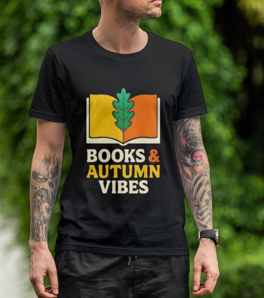 Books And Autumn Vibes Cozy Reading Season T-Shirt