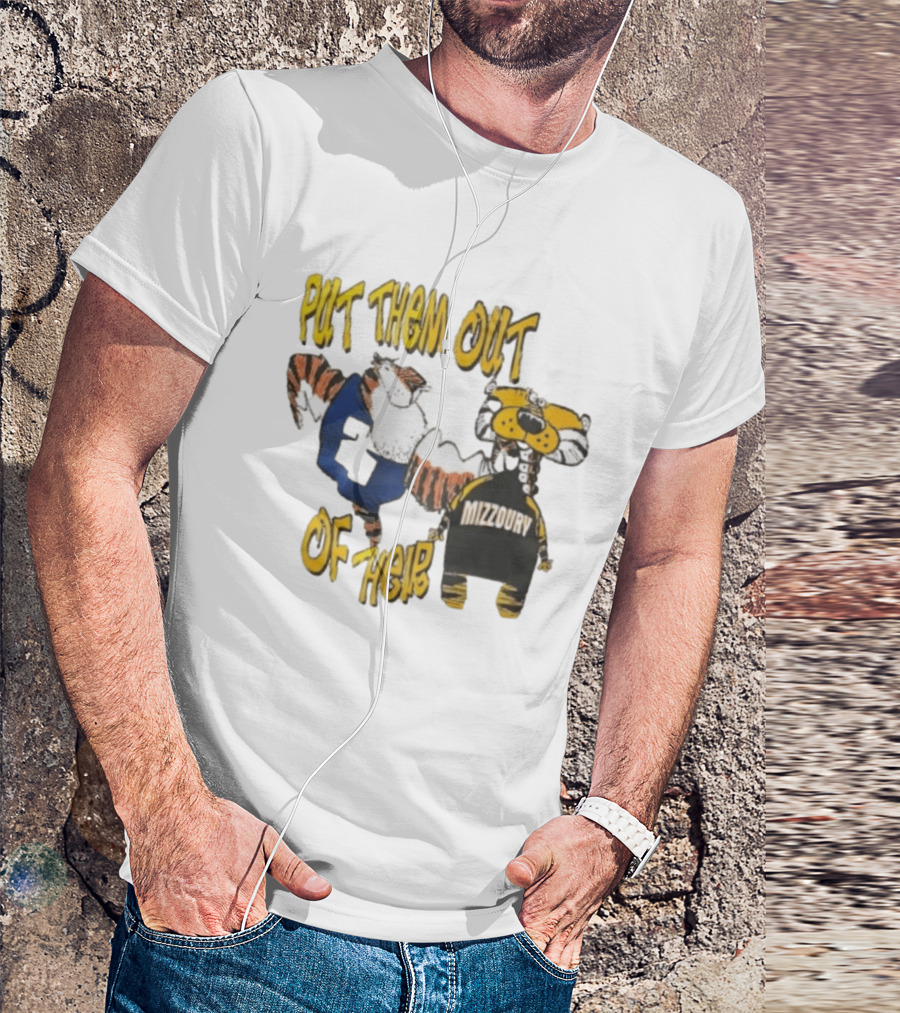 Put Them Out Of Their Mizzoury Auburn Tigers Missouri Tigers T-Shirt