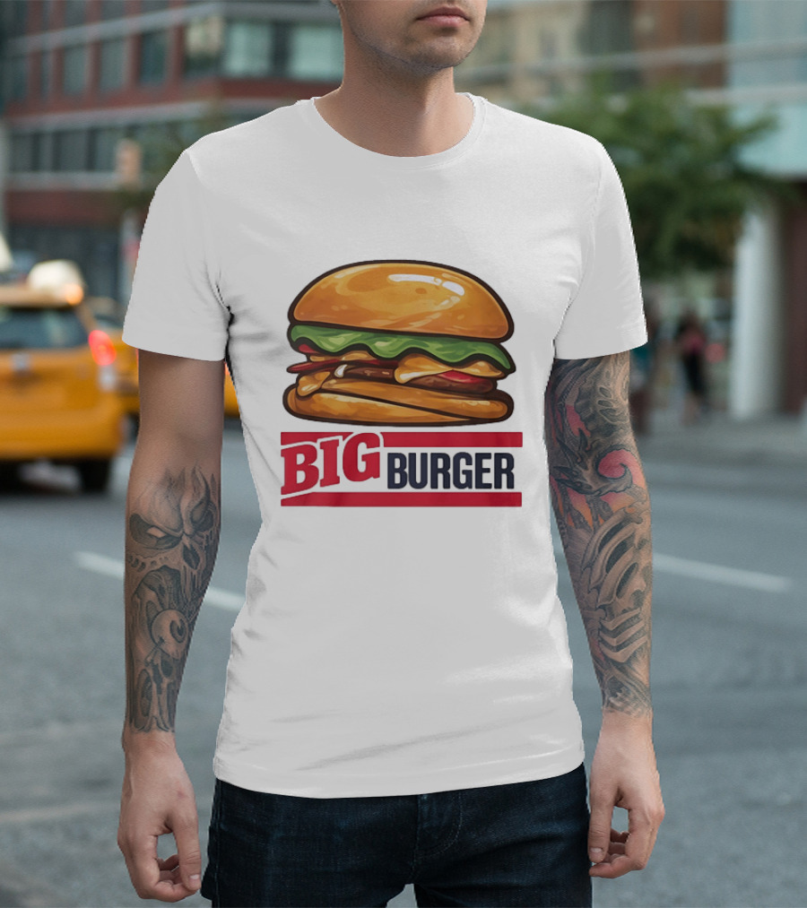 Big Burger Cheeseburger Fast Food Hamburger T-Shirt