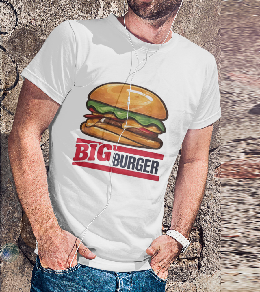 Big Burger Cheeseburger Fast Food Hamburger T-Shirt