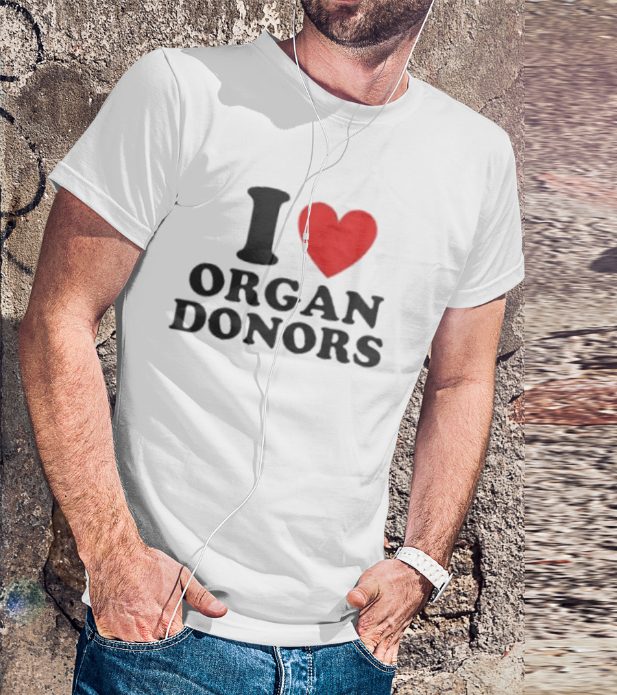 Buffalo Sabres I Love Organ Donors White T-Shirt