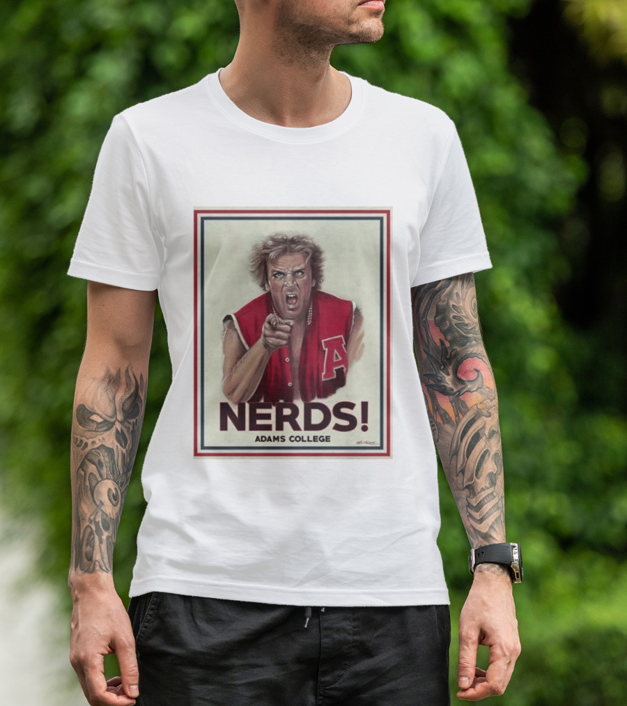 Adams College Nerds Remembering Donald Gibb 1954 2026 T-Shirt