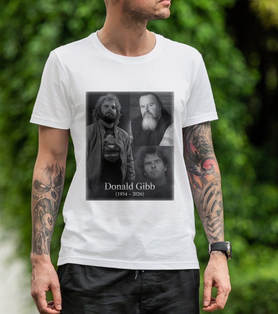 Donald Gibb 1954 2026 Harley Davidson T-Shirt