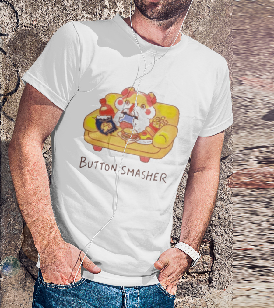 Classic Muffin Corner Muffinmaru Button Smasher Couch Potato Gamer Snack Time T-Shirt