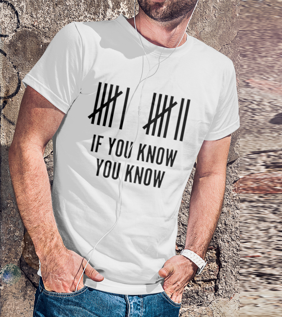 Classic Six Seven Tally Marks If You Know You Know T-Shirt