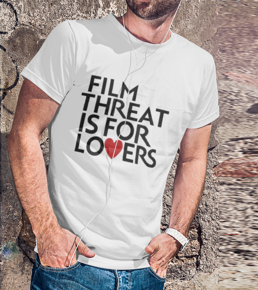 Film Threat Is For Lovers Red Heart T-Shirt